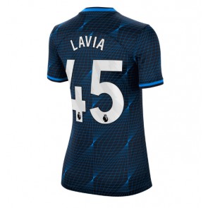 Chelsea Romeo Lavia #45 Replika Udebanetrøje Dame 2023-24 Kortærmet